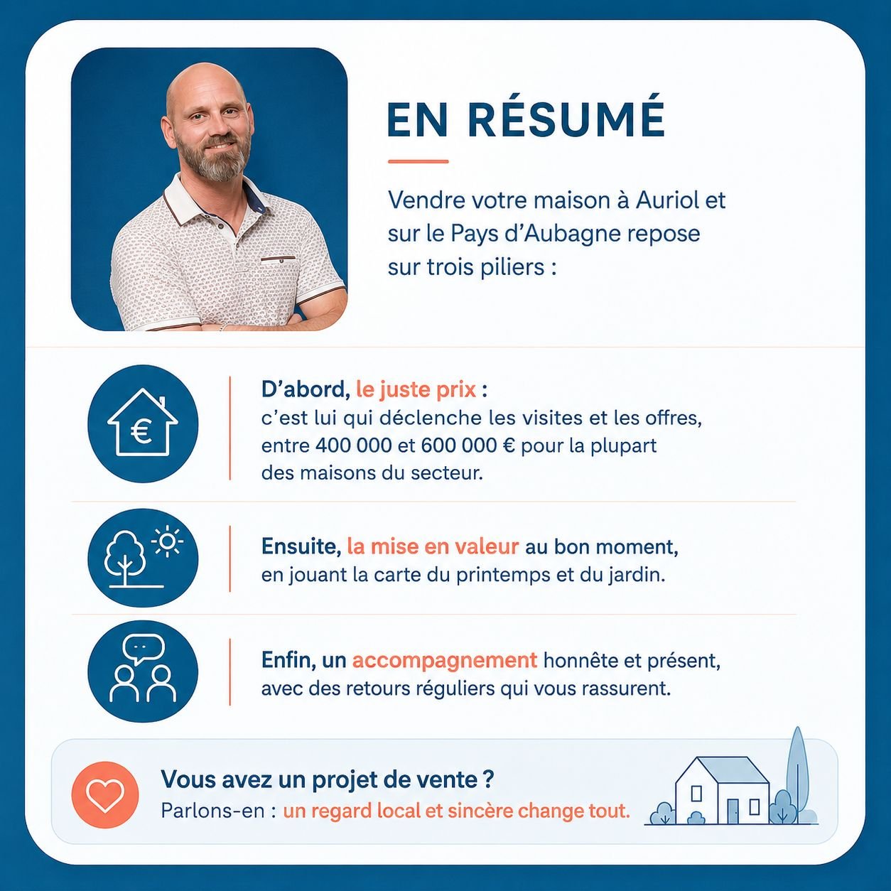 Infographie : vendre sa maison à Auriol